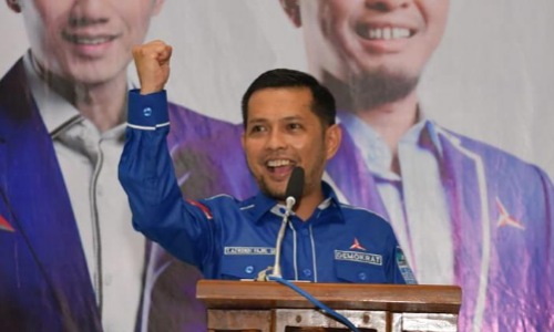 Ketua DPC Demokrat Pekanbaru, Tengku Azwendi Fajri.(foto: sri/halloriau.com)
