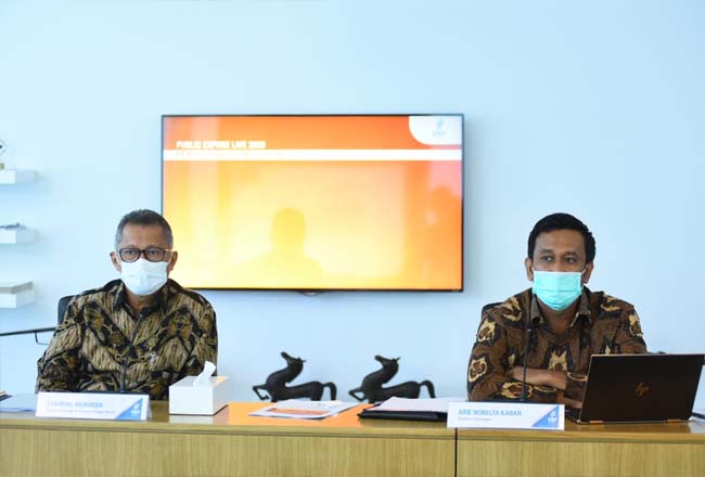 Sekretaris Perusahaan PGN Rachmat Hutama saat Public Expose di Bursa Efek Indonesia, (28/08/2020).