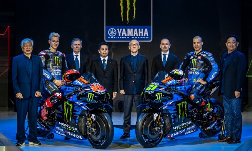 Yamaha dan Monster Energy lanjutkan kerjasama di MotoGP 2023 dan luncurkan livery baru.(foto: istimewa)