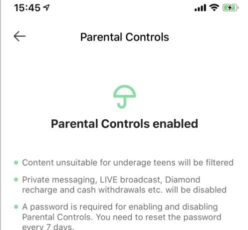 Likee sebagai aplikasi video pendek populer mengadopsi fitur parental control sebagai penyaring konten