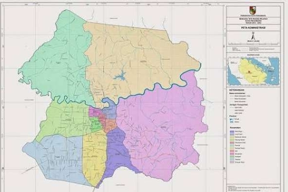 Peta Kota Pekanbaru