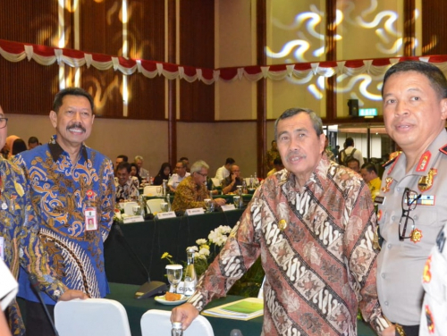 Gubri Syamsuar saat hadiri Rakor di Jakarta.