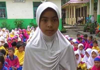 Siti Alisya Azzahrani siswi SD Negeri 001 Lubuk Jambi ikuti OSN tingkat Kabupaten.
