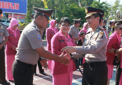 Upacara Kenaikan Pangkat terhadap 39 personel Bintara Polri periode 1 Juli 2019.