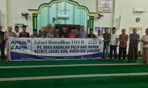 Safari Ramadan Estate Logas PT Riau Andalan Pulp and Paper (RAPP) wilayah Kabupaten Kuantan Singing.(foto: istimewa)