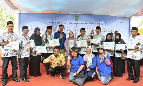 Bengkalis Juara III Kota Bersih se-Riau.(foto: zulkarnaen/halloriau.com)