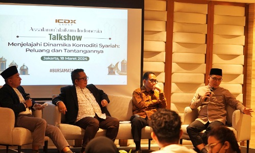 Direktur Utama ICDX, Nursalam saat Talk Show bertajuk Menjelajahi Dinamika Komoditi Syariah.(foto: istimewa)