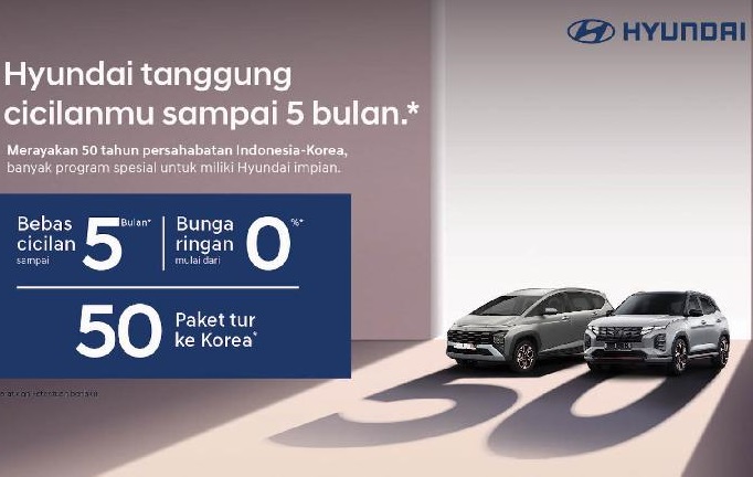 Hyundai merayakan 50 tahun persahabatan Indonesia dan Korea, banyak program spesial untuk miliki kendaraan Hyundai impian. (Foto: Hyundai)