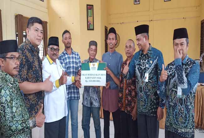 BAZNas Siak terima bantuan dari BAZNas Provinsi Riau.
