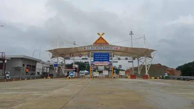 Pintu Tol XIII Koto Kampar.(foto: int)