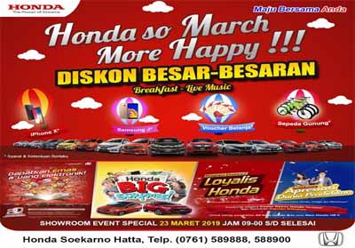 Showroom Event Honda Soekarno Hatta.
