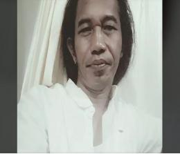 Ilustrasi wajah Imron mirip Presiden Jokowi