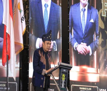 Pj) Walikota Pekanbaru, Muflihun di acara pelantikan Badan Pengurus Cabang (BPC) HIPMI Kota Pekanbaru (foto/int)