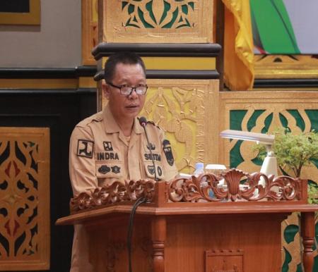 Sekdako Indra Pomi Nasution menyampaikan Laporan Keterangan Pertanggungjawaban (LKPj) tahun 2023