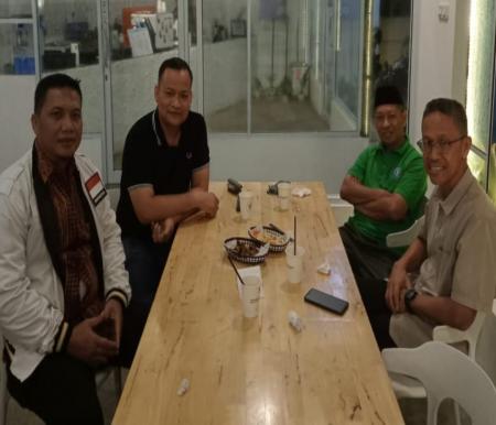 Pertemuan Ketua DPC PKB Pekanbaru, Dr Taufik Arrakhman dengan bacalon Walikota Pekanbaru dari PKS, Dr Muhammad Ikhsan.