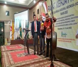 Wagubri Edy Natar Nasution membuka Raker KONI Riau