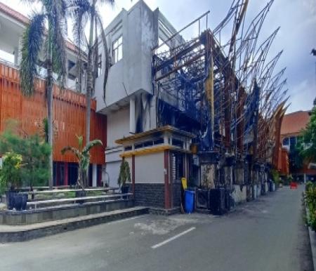 Eks gedung B MPP Pekanbaru yang terbakar rencananya akan dibuat alun-alun (foto/int)