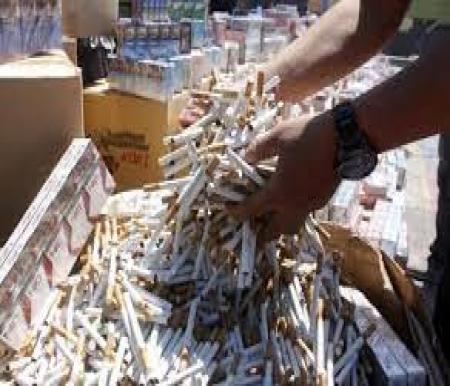Ilustrasi rokok ilegal diamankan DJBC Riau selama tahun 2023 (foto/int)