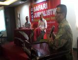 Safari jurnalistik dan pra UKW yang digelar PWI Riau