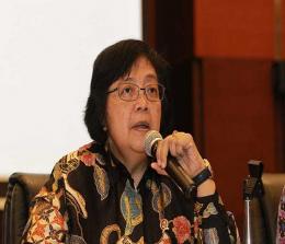Menteri Lingkungan Hidup dan Kehutanan (LHK) Siti Nurbaya Bakar