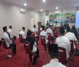 Pelaksanaan Tes CAT PPIH di Kabupaten Pelalawan yang dilaksanakan Kemenag Pelalawan, Rabu (25/1/2023).(foto: andi/halloriau.com)