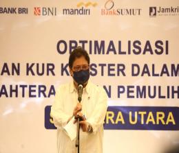 Menteri Koordinator Bidang Perekonomian yang juga Koordinator PPKM Luar Jawa-Bali Airlangga Hartarto.