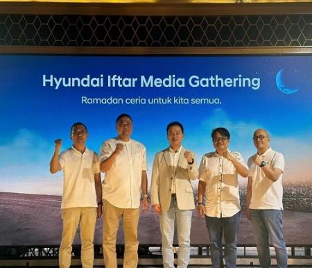 Jumpa pers PT Hyundai Motors Indonesia (HMID) di Jakarta, Rabu (20/3/2024).