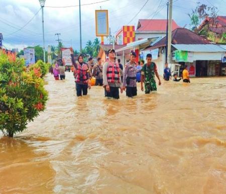 Banjir di Rokan Hulu (Rohul) Riau