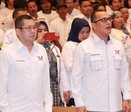  Ketum Perindo Hary Tanoesoedibjo (HT) dan Ketua DPW Perindo Riau Sayed Abu Bakar Assegaf