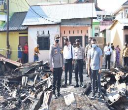 Kebakaran di Kampung Dalam hanguskan 9 rumah. Foto: Riaupos