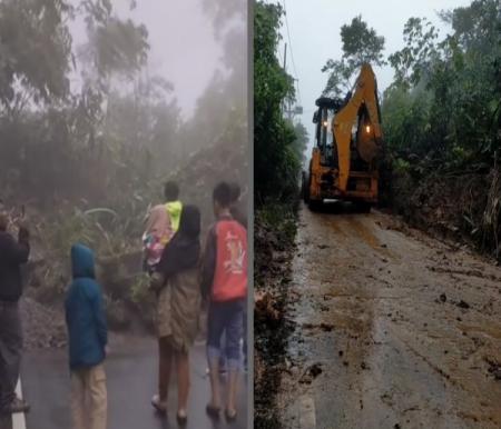 Longsor susulan terjadi di Lintas Riau-Sumbar, Kabupaten Limapuluh Kota (foto/Instagram)