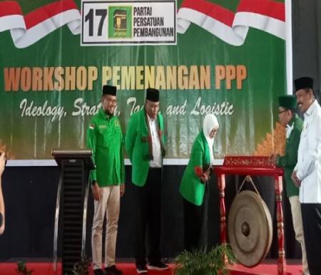 Kegiatan workshop pemenangan Pemilu 2024 yang ditaja PPP Riau.(foto: rinai/halloriau.com)