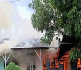 Kebakaran hanguskan 4 rumah di Jalan Pertanian, Kota Dumai.
