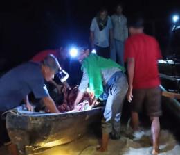 Jenazah petani sawit yang tenggelam di Rohil berhasil ditemukan tim SAR (foto/int)