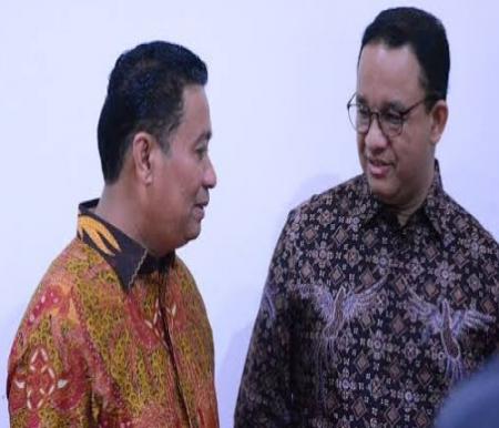 Calon Presiden RI 2024, Anies Baswedan bersama Kapten Tim Kampanye AMIN Riau, Markarius Anwar.(foto: int)
