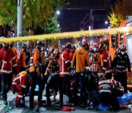 Tragedi pesta halloween Itaewon, Korea (foto/kompas)