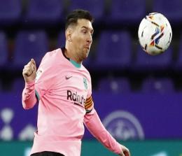 Pemain Barcelona Lionel Messi. REUTERS/Juan Medina