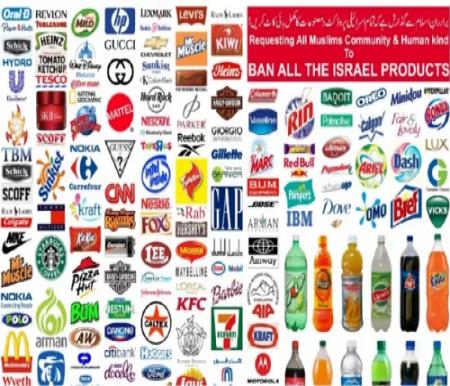 Ragam produk yang terafiliasi dengan Zionis Israel.(foto: int)
