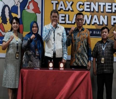 Kantor Wilayah DJP Riau bekerja sama dengan Balai Diklat Keuangan Pekanbaru sukses menggelar Tax Center dan Relawan Pajak Gathering Tahun 2023