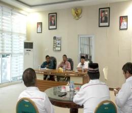Kunjungann FPK dan Kesbangpol Riau ke Pemkab Inhu.(foto: andri/hallriau.com)