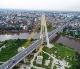 Jembatan Siak IV di Kota Pekanbaru, Riau.(foto: int)
