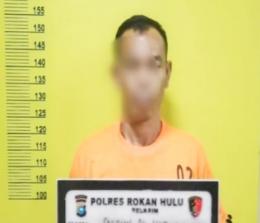 Tersangka pelaku pencurian bernama Sap alias Isap (44) diamankan polisi.