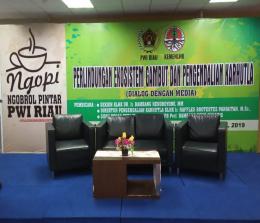 Kaliandra Room Graha Pena Riau Pos lokasi acara Ngopi PWI Riau.