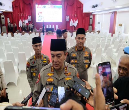 Kapolda Riau, Irjen Pol M Iqbal usai kegiatan apel kenaikan pangkat personel Polda Riau.(foto: bayu/halloriau.com)