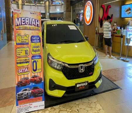 Honda Brio di Pameran HSH di Mal SKA Pekanbaru.(foto: mg1/halloriau.com)