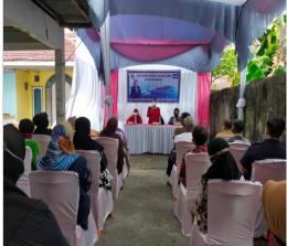 Suasana reses anggota DPRD Pekanbaru, Roem Diani Dewi, Selasa (31/8/2021).