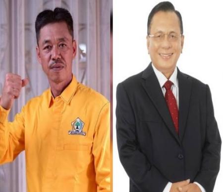 Bacalon Bupati Rohil rekomendasi DPP Golkar, Afrizal Sintong (kiri) bersaing dengan Bistamam (foto/int)