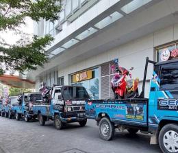 Main Dealer Yamaha Pekanbaru, PT. Alfa Scorpii melakukan seremonial pengantaran 10 pembeli pertama di Kota Pekanbaru.