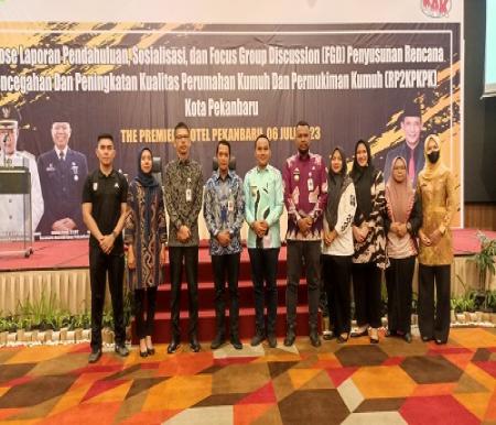 FGD tentang rencana pencegahan dan peningkatan kualitas perumahan dan permukiman kumuh di Pekanbaru (foto/rahmat-halloriau)