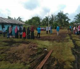 Masyarakat Dusun Nerlang melaksanakan Upacara HUT RI.